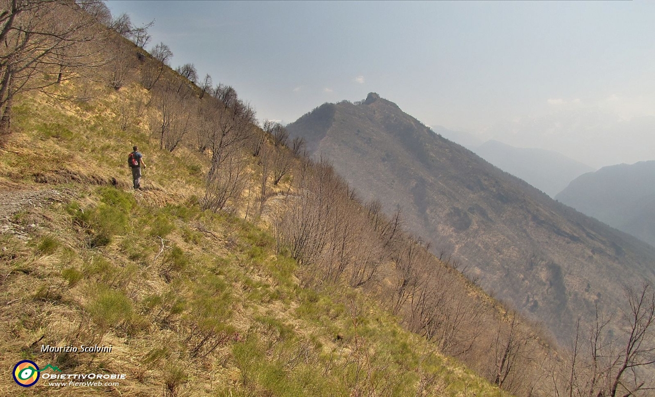 23 Ecco il Monte Disner, comincia un bel traversone recentemente rifatto a nuovo....JPG